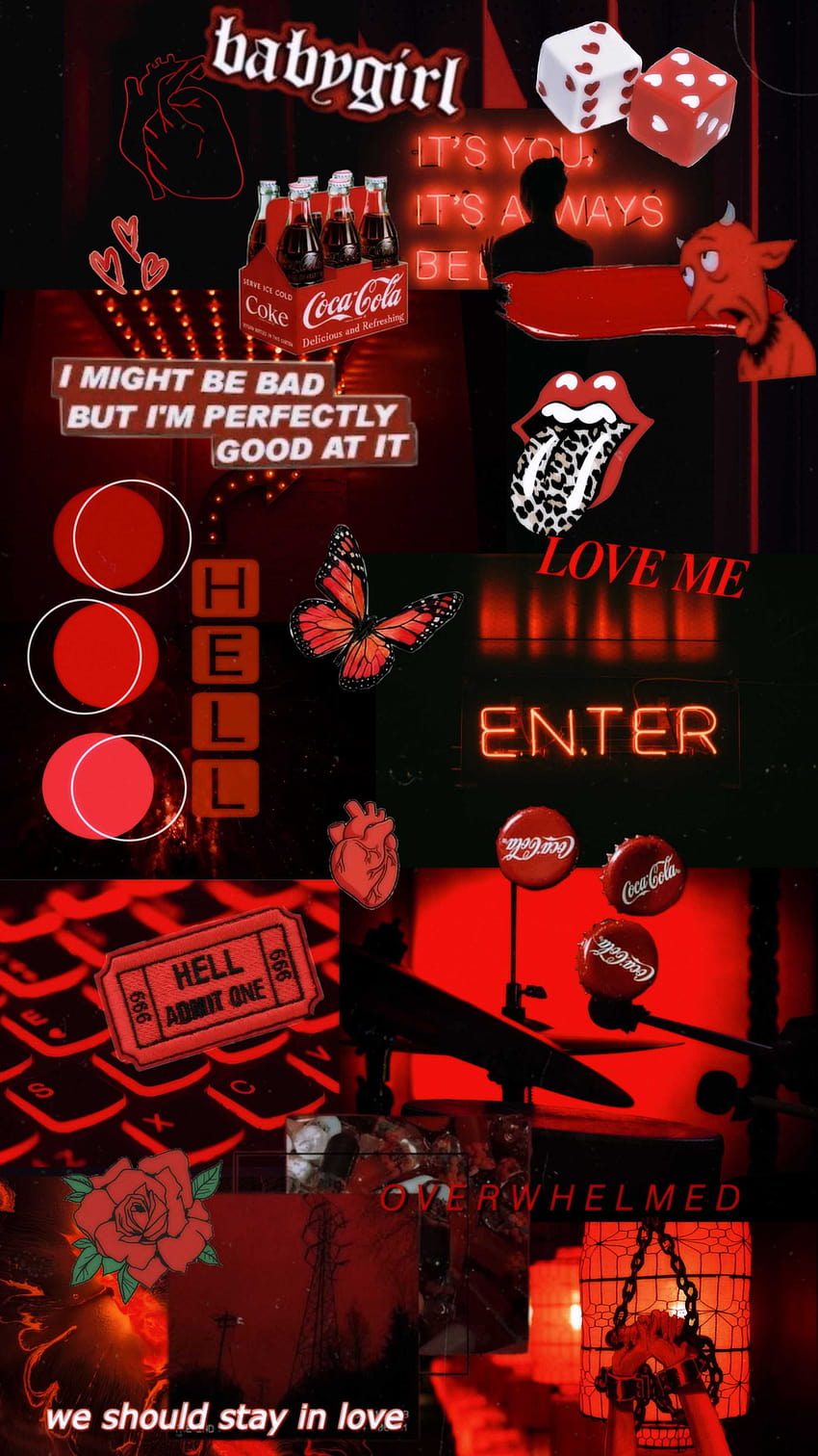 Pretty in red, aesthetics, dark, devil ways, vibes, HD phone wallpaper