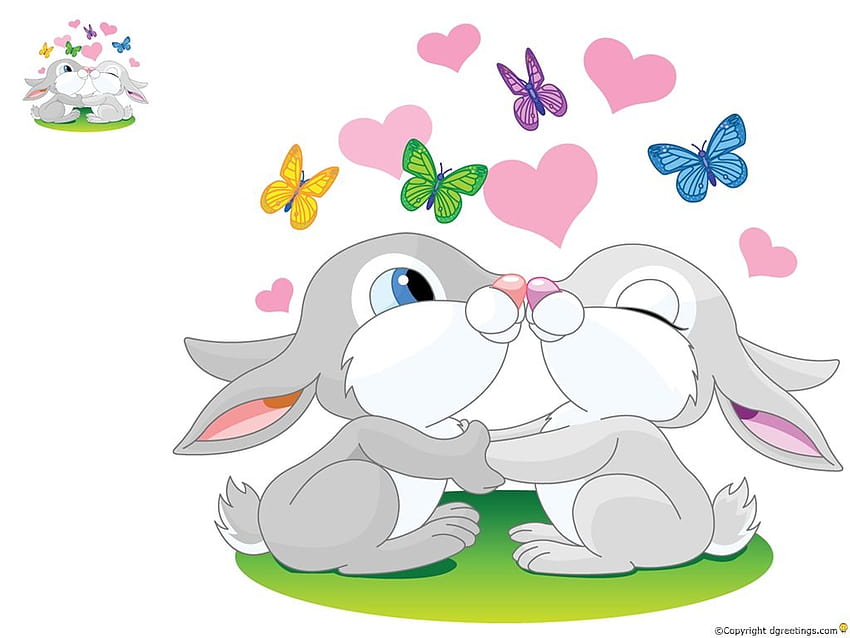 かわいいウサギの漫画 11145 Pacify Mind Backgrounds 高画質の壁紙