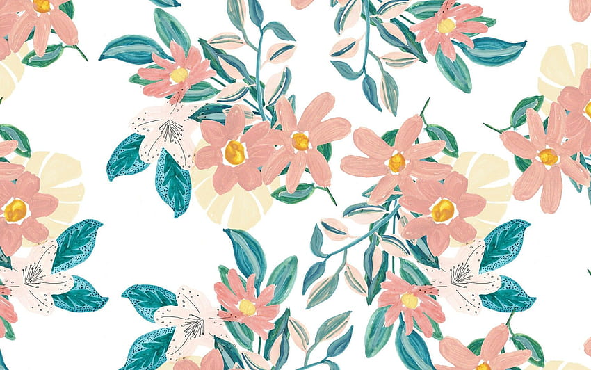 Floral ...pinterest, cute spring laptop HD wallpaper | Pxfuel