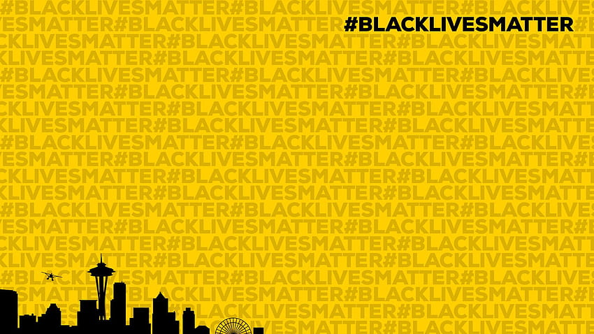 Apoyo a Black Lives en Seattle, blm lgbtq fondo de pantalla