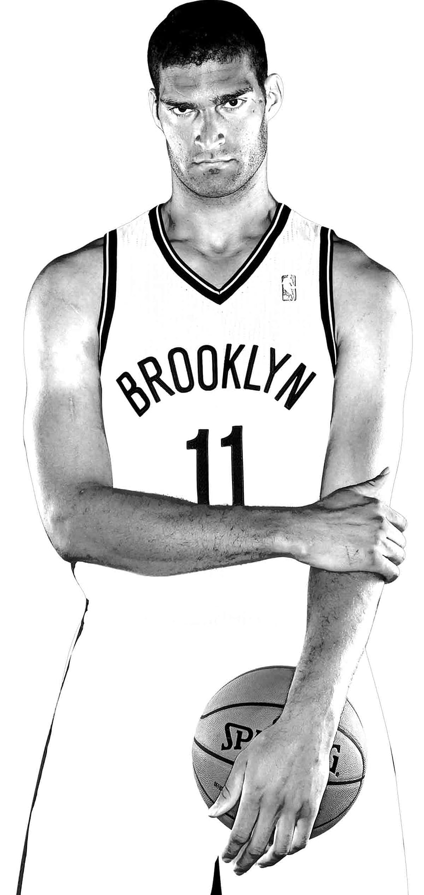 Charitybuzz: Brook Lopez Authentic Autographed Brooklyn Nets HD phone wallpaper