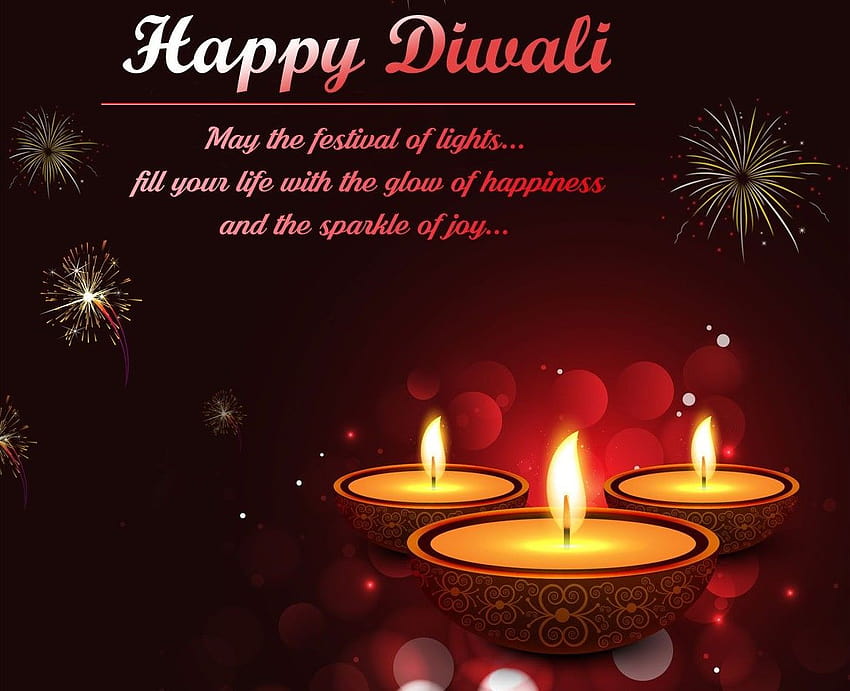 Cotizaciones de deseos de feliz Diwali para amigos y familiares *{Deepavali 2020}*, deseos de fondo de pantalla