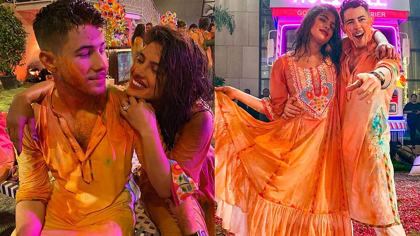 Priyanka Chopras Ehemann Nick Jonas feiert das erste Holi in Indien und teilt seine Begeisterung HD-Hintergrundbild
