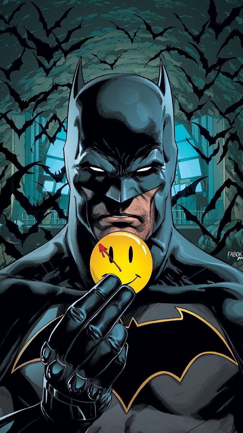 Batman que ri supervilão em quadrinhos 4K baixar papel de parede