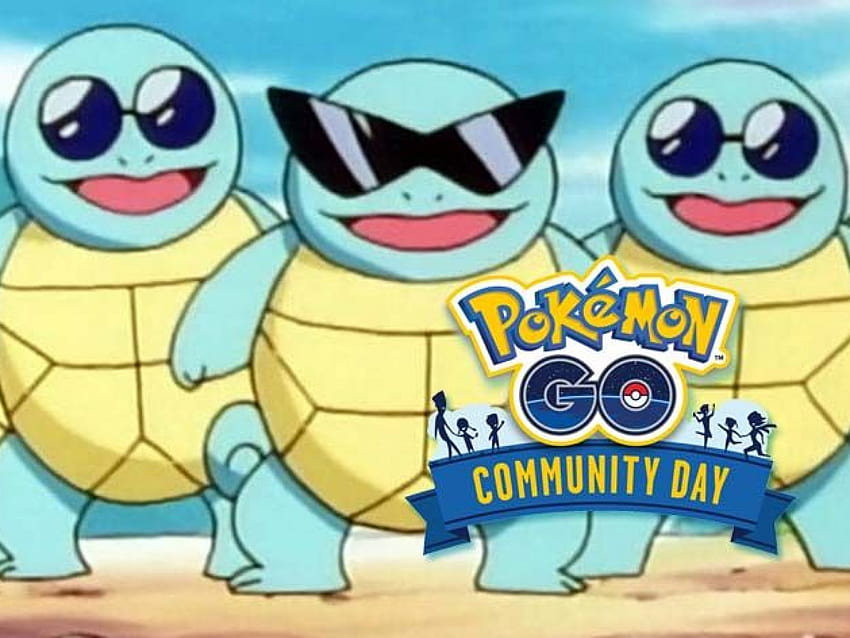 Pokémon Go' Community Day: Shiny Squirtle, occhiali da sole e ora di inizio, squirtle con occhiali da sole Sfondo HD