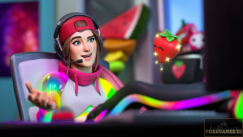 Loserfruit Skin Marks The First Female in Fortnite Icon Set, icon series fortnite HD wallpaper