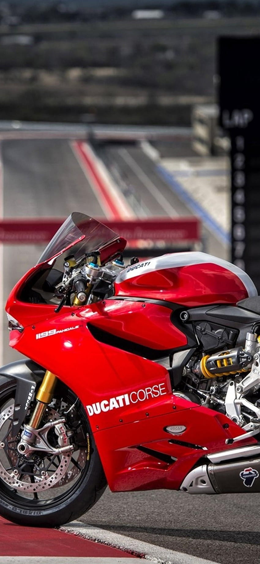 1125x2436 Ducati 1199 Panigale R, Red, Motorcycle, ducati corse HD phone wallpaper