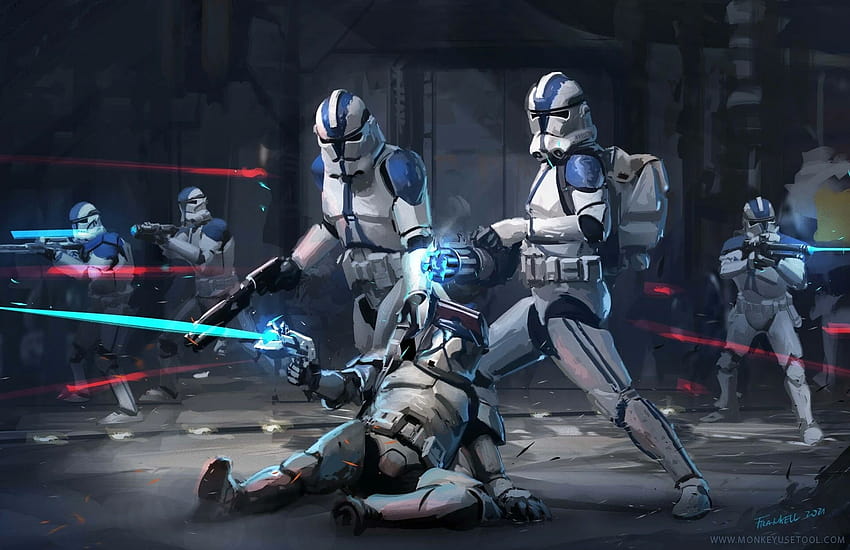 Pasukan Klon ke-501, Star Wars. FAN ART oleh Frankell Baramdyka, perang bintang ke-501 Wallpaper HD