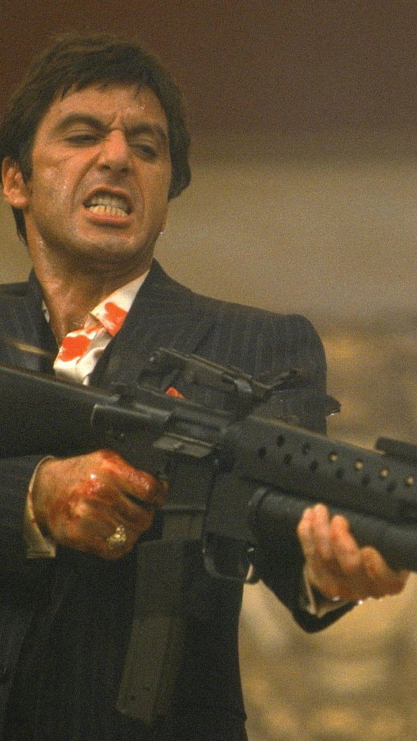 Film, Scarface, Al Pacino, Gun, Tony Montana • Pour vous Fond d'écran de téléphone HD