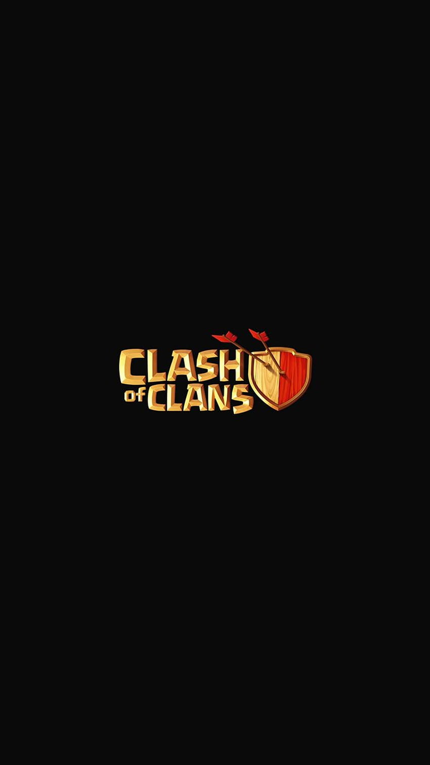 Clash Of Clans Logo Art Dark Game iPhone 6, supercell logo HD phone wallpaper