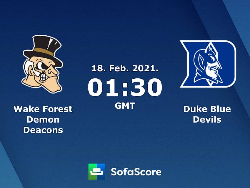 Wake Forest Demon Deacons Duke Blue Devils คะแนนสด, สตรีมวิดีโอ และผล H2H วอลล์เปเปอร์ HD