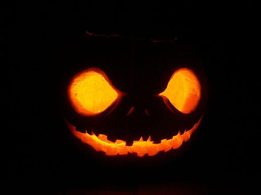Scary Pumpkin Face Halloween , lanterna di Halloween Sfondo HD