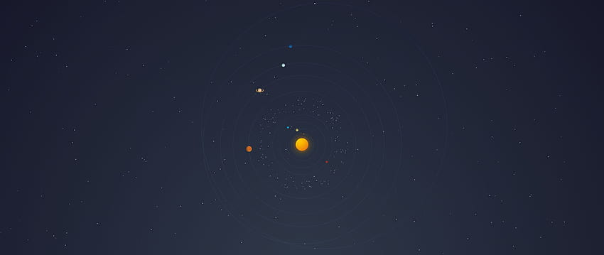 2560x1080 Solar System Minimal 2560x1080 Resolution , Backgrounds, and HD wallpaper