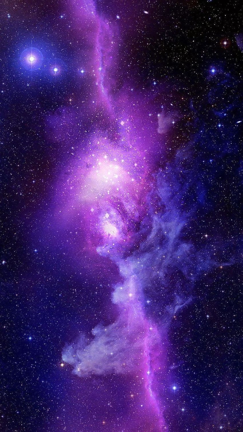 Purple Aesthetic Galaxy Iphone списък, естетична лилава галактика HD тапет за телефон