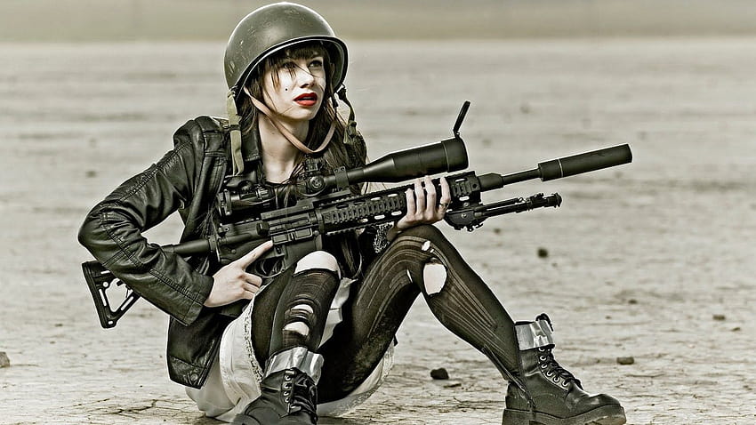 Woman Soldier HD wallpaper