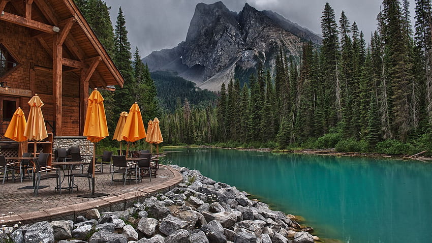 Banff, Emerald Lake, mountains ... can, emerald lake yoho national park ...