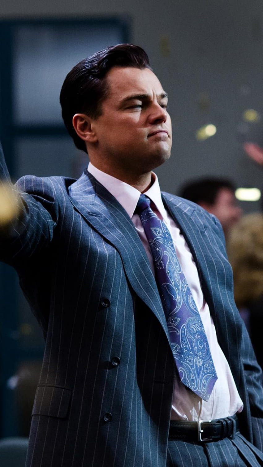 Download Wolf Of Wall Street Leonardo With Wine Glass Wallpaper  Wallpapers com