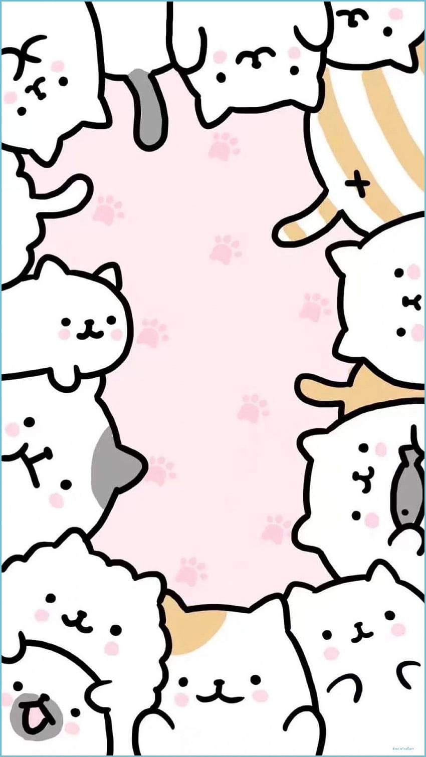 Cute kawaii kitty . Papeis de parede para iphone, Papeis de parede