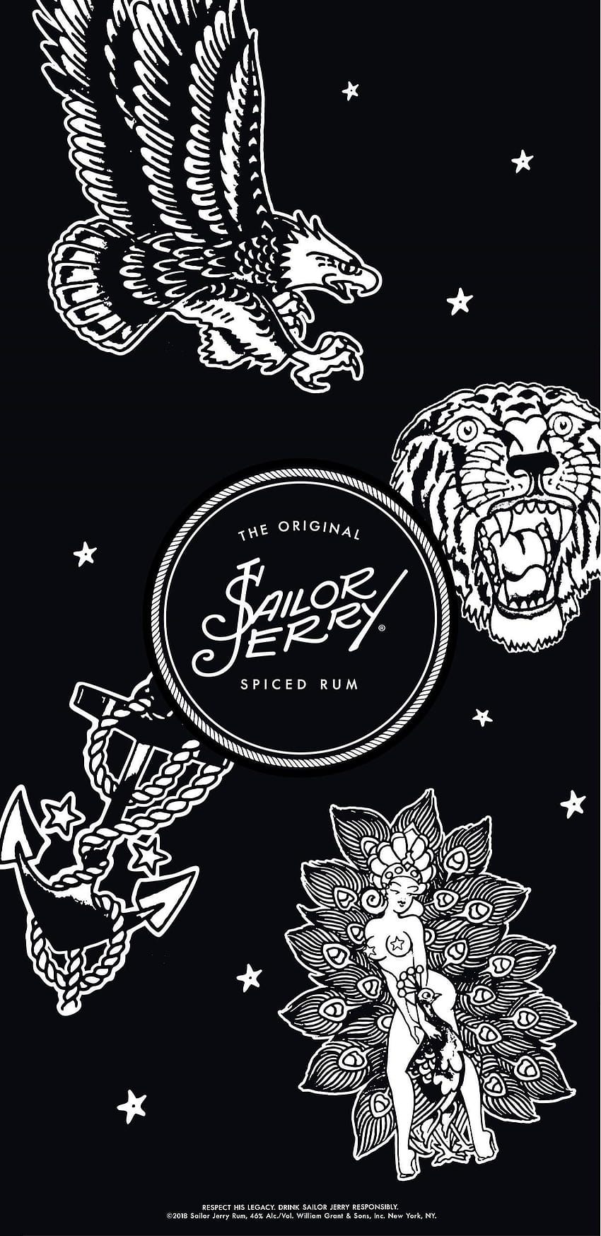 Sailor Jerry© rum bottle design pin-up tattoo | Miguel Angel… | Flickr