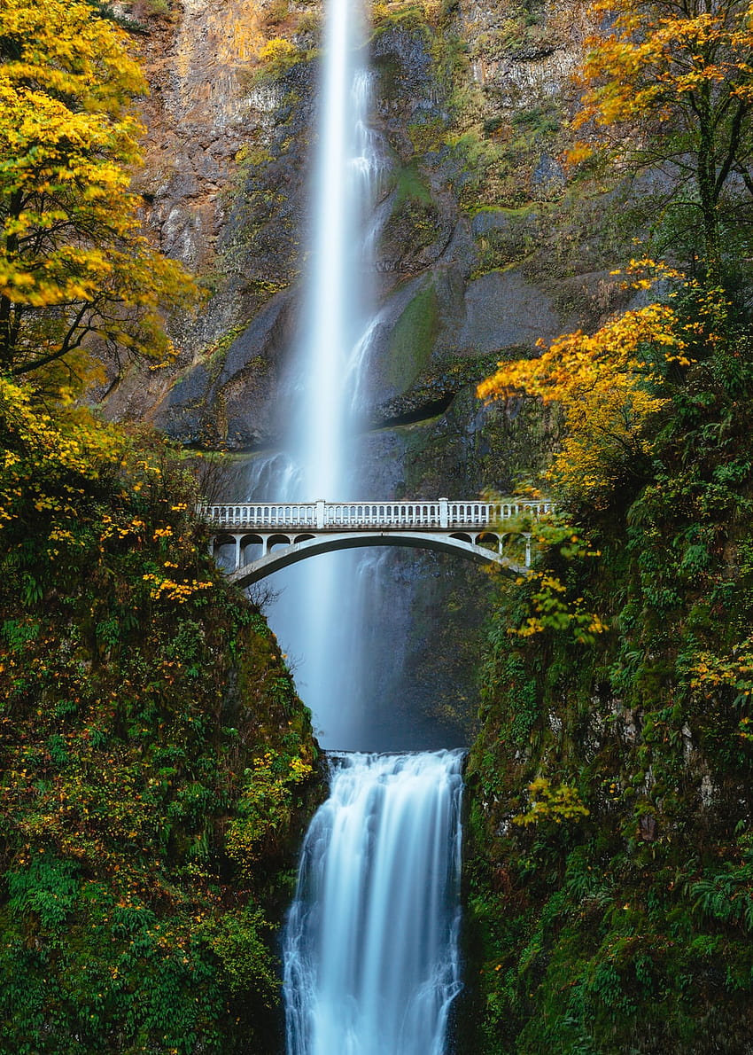Waterfall : [50 HQ], natural places HD phone wallpaper