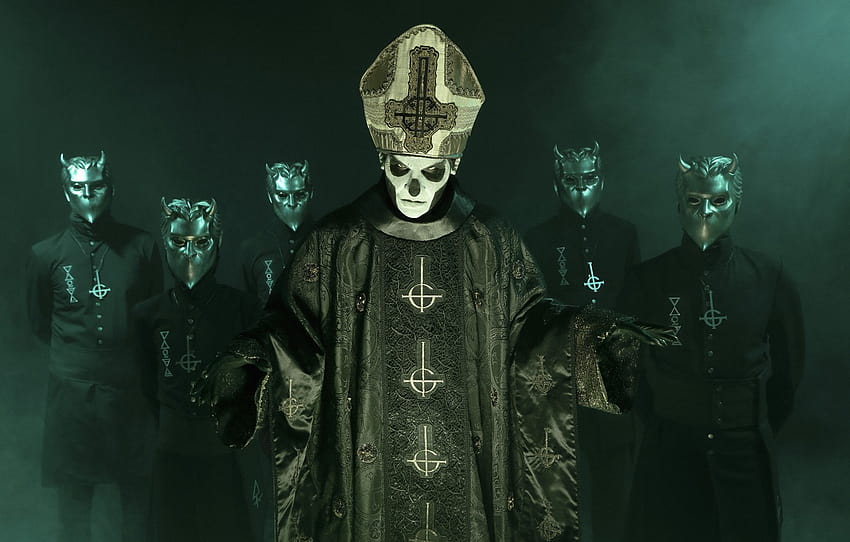 Ghost, band, doom, nameless ghouls, Papa Emeritus III , section музыка HD wallpaper
