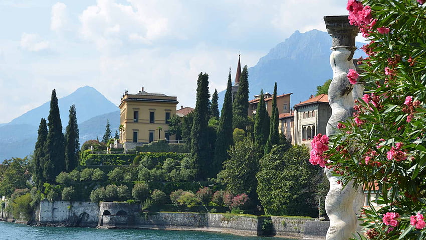 Villa Cipressi in Varenna: beautiful villa and gardens on Lake Como, gardens of varenna HD wallpaper