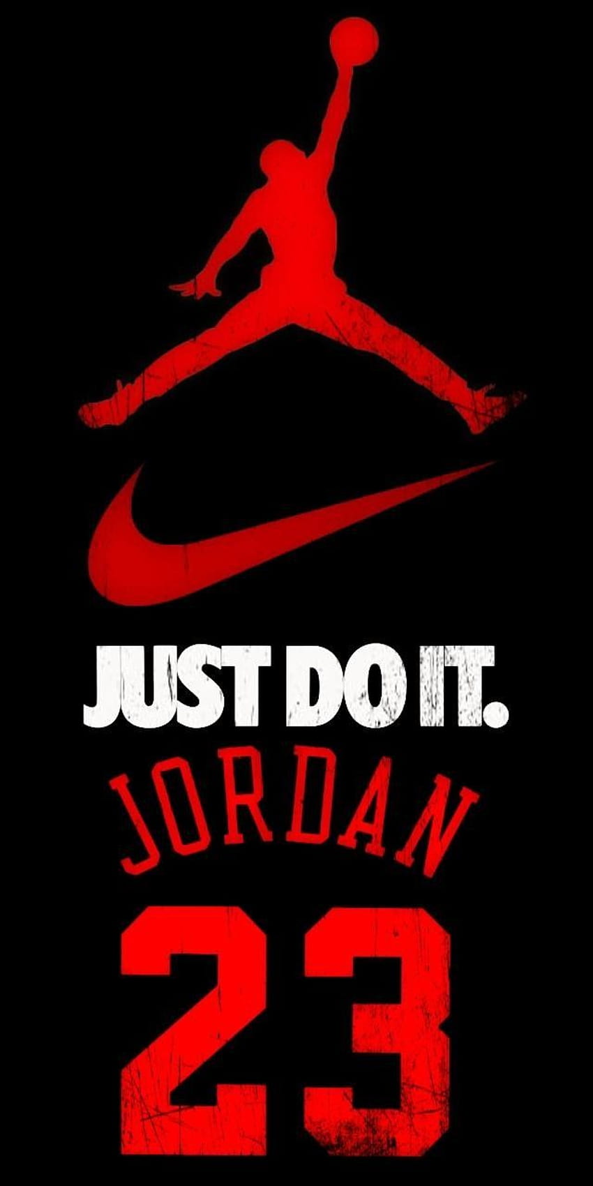 590 idee Nike, logo jordan rosso Sfondo del telefono HD