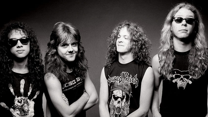 Metallica Lars Ulrich Kirk Hammett Jason Newsted James HD-Hintergrundbild