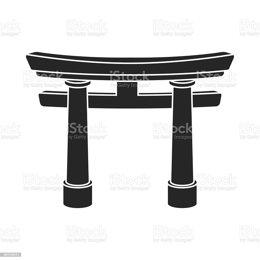 Torii Icon In Black Style Isolated On White Backgrounds Religion Symbol Stock Vector Illustration Stock Illustration HD phone wallpaper