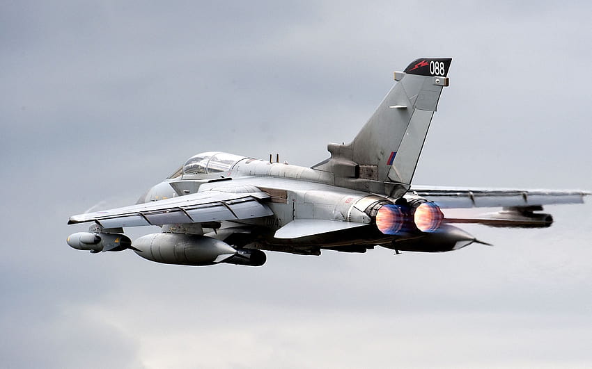 Panavia Tornado, GR4, Królewskie Siły Powietrzne, GR4A, Wielka Brytania, brytyjski myśliwiec Tapeta HD