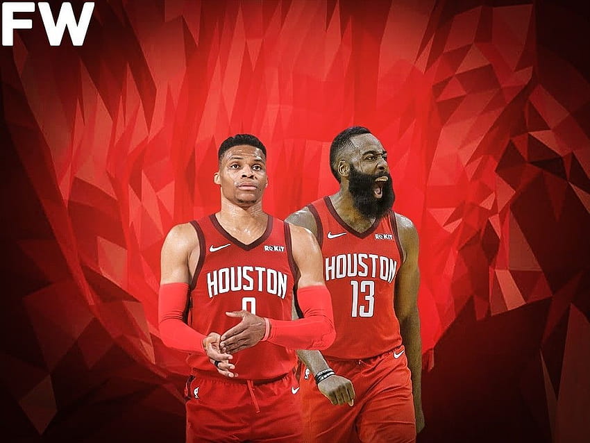 Russell Westbrook Houston Rockets, Russell Westbrook e James Harden Sfondo HD