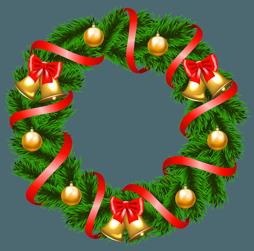 Corona navideña decorativa PNG Clipart fondo de pantalla