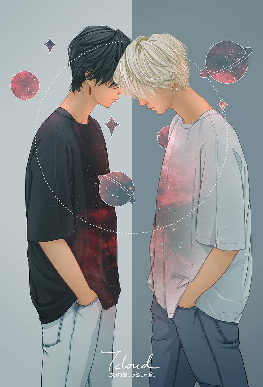 oye_parul tarafından İkizler, eşcinsel aşk anime HD telefon duvar kağıdı
