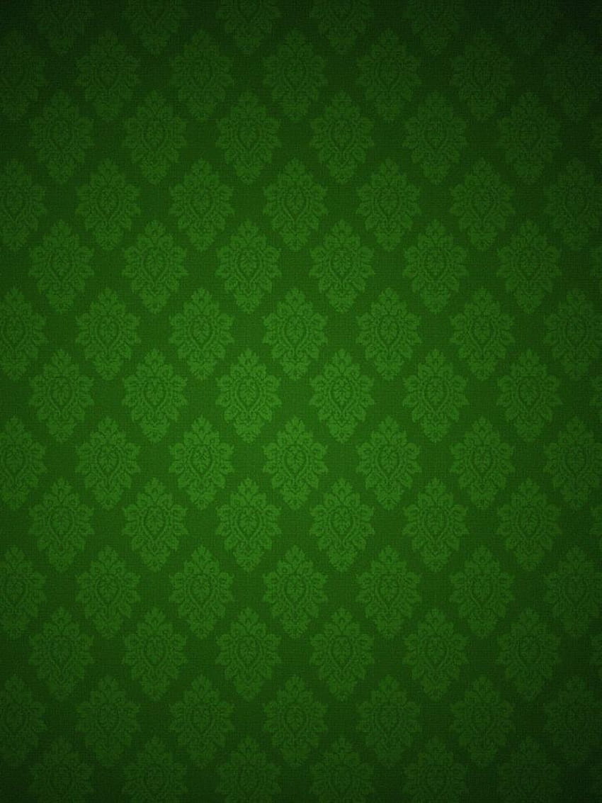 Backgrounds Green Floral Pattern iPad iPhone, 768x1024 HD phone wallpaper