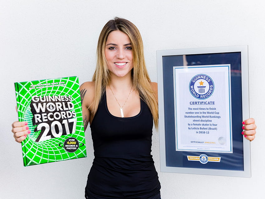 Leticia Bufoni in Guinness World Records 2017 Edition HD wallpaper