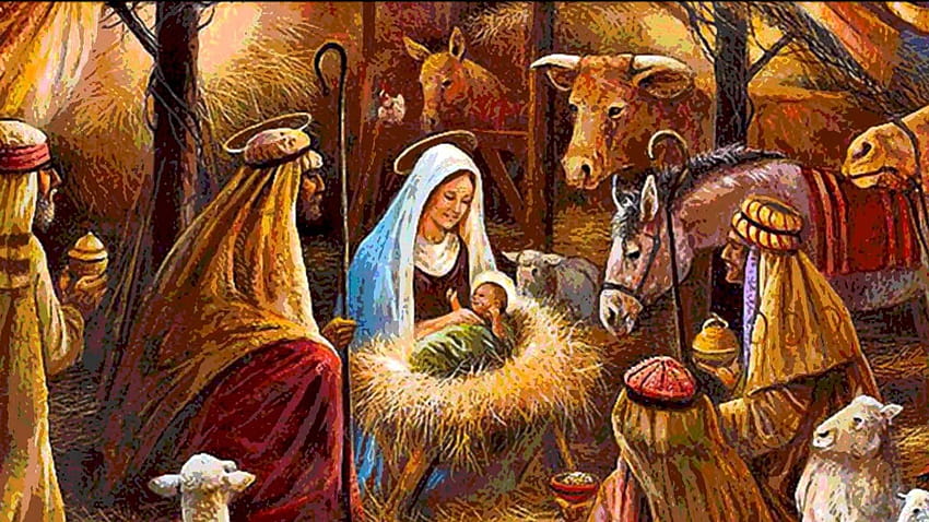 Christmas Is An Annual Festival Commemorating The Birth Of Jesus Christ. #5  Mobile-Wallpaper Wallpaper