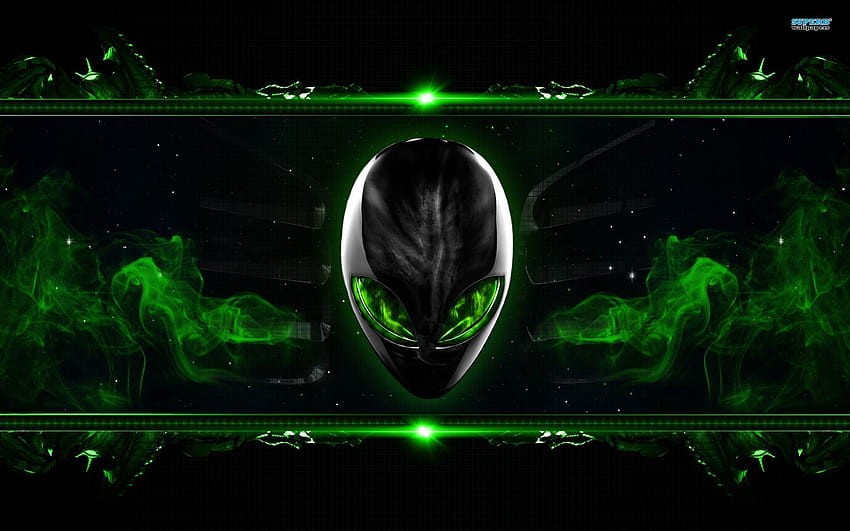 Alienware Backgrounds Smokey Green 1920x1200, alienware area 51 HD wallpaper