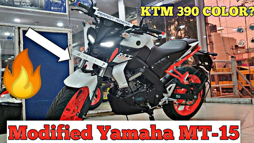 Yamaha MT 15 Customized Colour Walkaround, Modified Orange Yamaha Mt15 ...