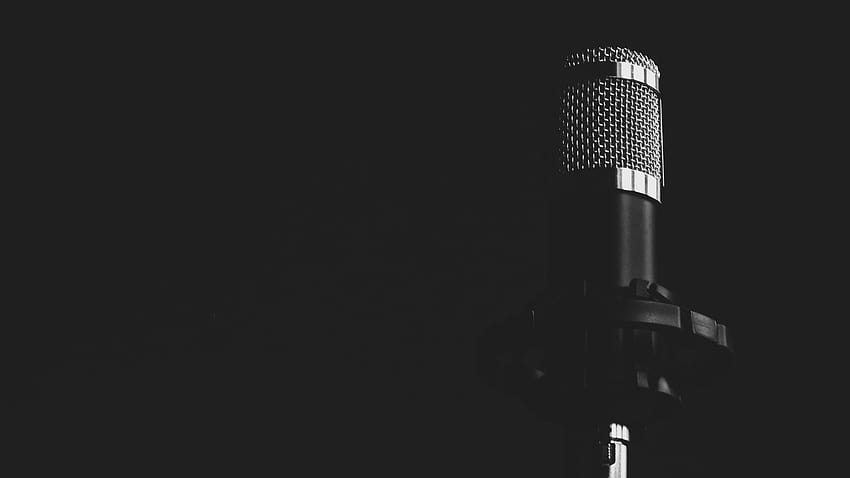 2560x1440 Microphone, Monochrome, Music, Recording, Stand for iMac 27 inch, music microphone HD wallpaper