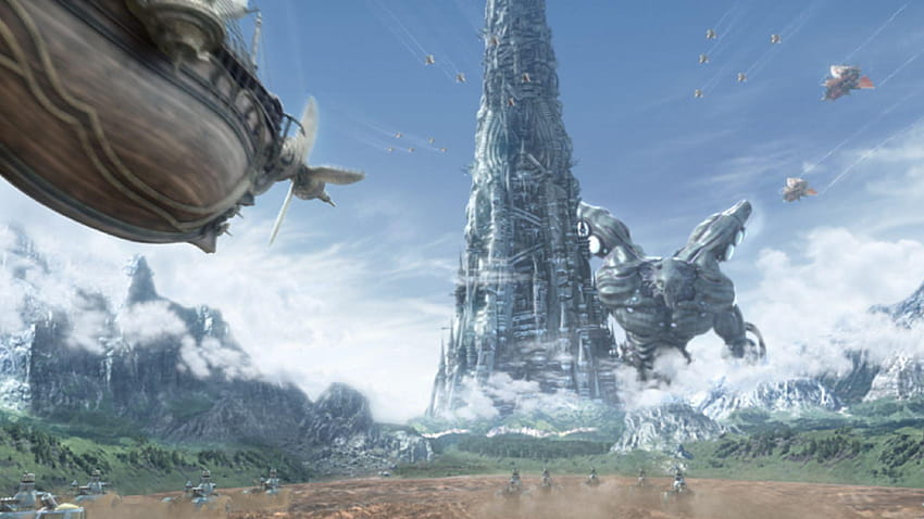Final Fantasy IV 012 – Дирижабъл HD тапет