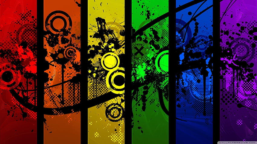 Projekt graficzny Muzyka w wysokiej rozdzielczości 2560x1440 px, kolorowe projekty Tapeta HD