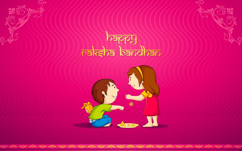 Heureux Raksha Bandhan frère et soeur amour, heureux rakhi Fond d'écran HD