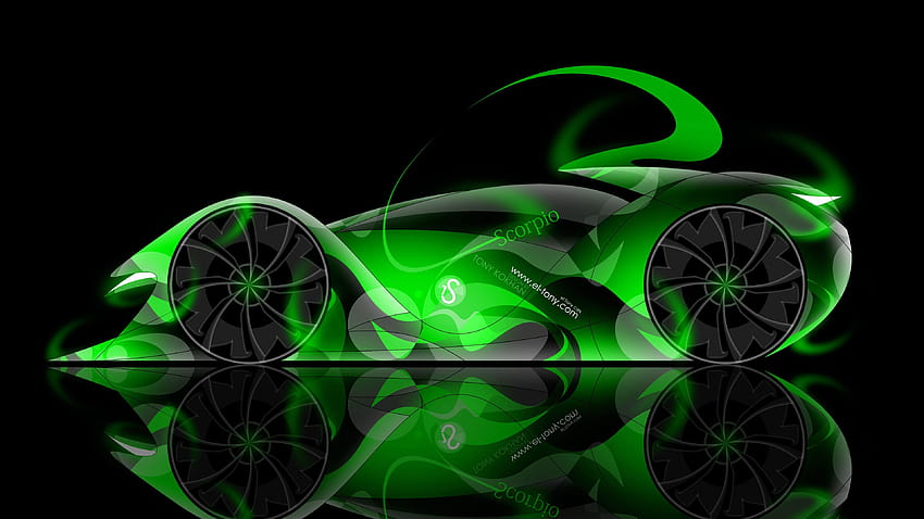 Tony Style Scorpio Abstract Neon Car 2015 el Tony Cars Fond d'écran HD