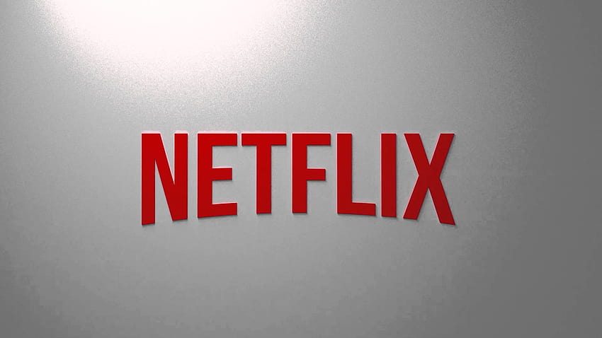 Logo Netflix grigio e rosso, logo netflix Sfondo HD
