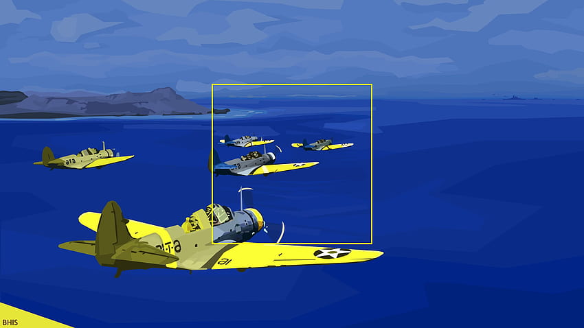 Yellow fighting plane, planes, aircraft, World War II, minimalism, minimalist fighter jet HD wallpaper