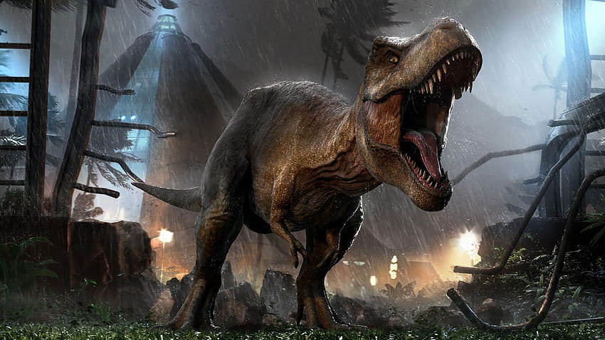 Dinosaurus Dunia Jurassic, dunia jurassic carnotaurus Wallpaper HD