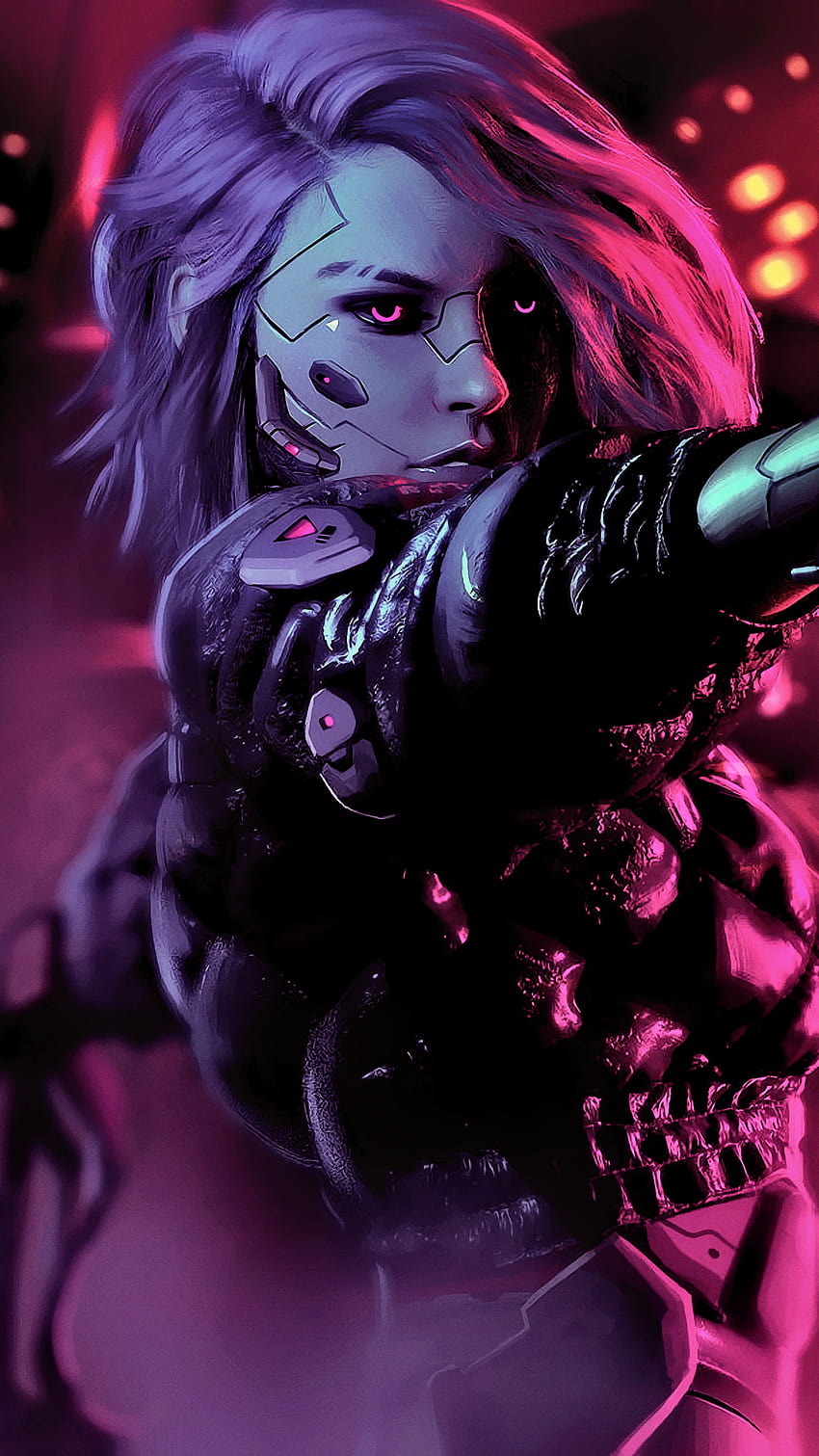 Garota Ciborgue Cyberpunk Papel de parede de celular HD