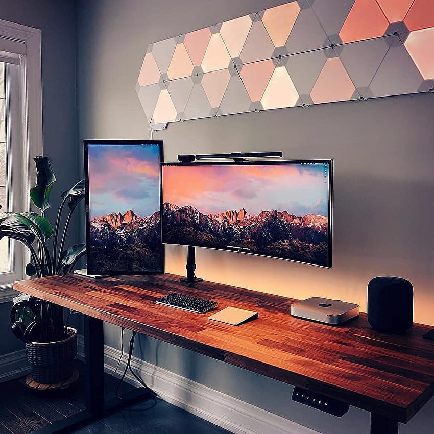 Productivity Desk Setup HD phone wallpaper