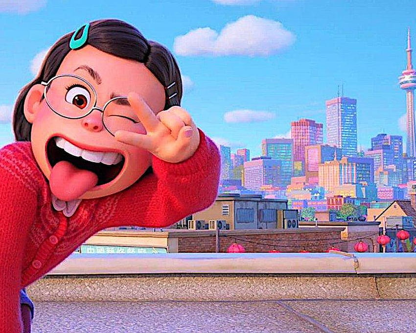 La nueva película de Pixar 'Turning Red' es un panda encantador, 4town de Disney y Pixars se vuelve rojo fondo de pantalla