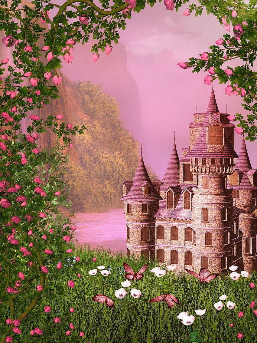 LIFE MAGIC BOX Vinyl Fairy Tale Castle Latar belakang keren untuk, kastil dongeng wallpaper ponsel HD